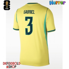 Brasilien Gabriel Magalhaes #3 Hjemmebanetrøje VM 2026 Kort ærmer